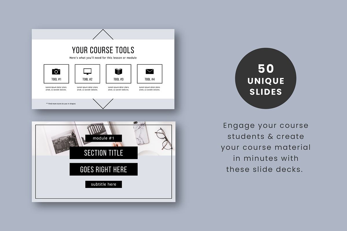 eCourse Slide Deck Template in Keynote Templates - product preview 8