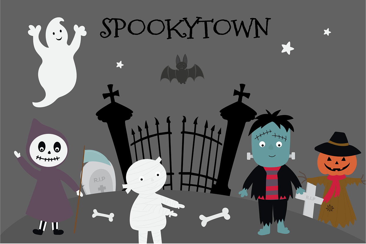 Spookytown in Illustrations - product preview 8