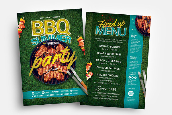 BBQ Party Flyer Template