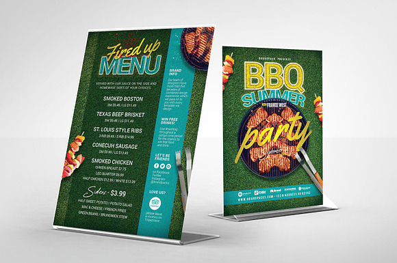 BBQ Party Flyer Template in Flyer Templates - product preview 1