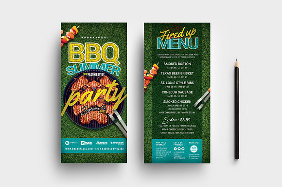BBQ Party Flyer Template in Flyer Templates - product preview 4