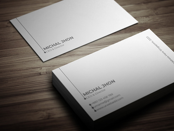 Modern & Minimal Business Card in Business Card Templates - product preview 1