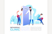 Orthopedic clinic illustration