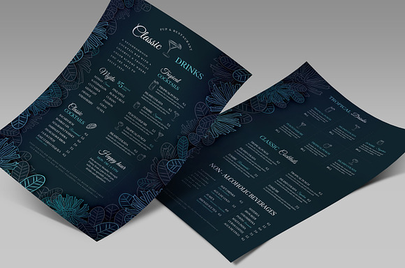 Cocktail Menu in Brochure Templates - product preview 1