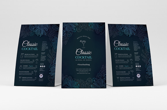 Cocktail Menu in Brochure Templates - product preview 6