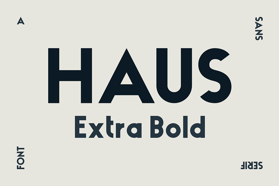 HAUS Sans Extra Bold in Sans-Serif Fonts - product preview 8