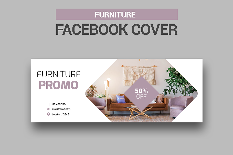 Furniture - Facebook Cover in Facebook Templates - product preview 8