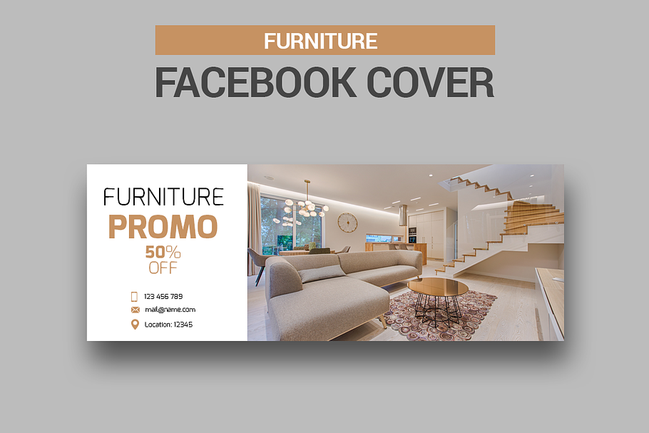 Furniture - Facebook Cover in Facebook Templates - product preview 8
