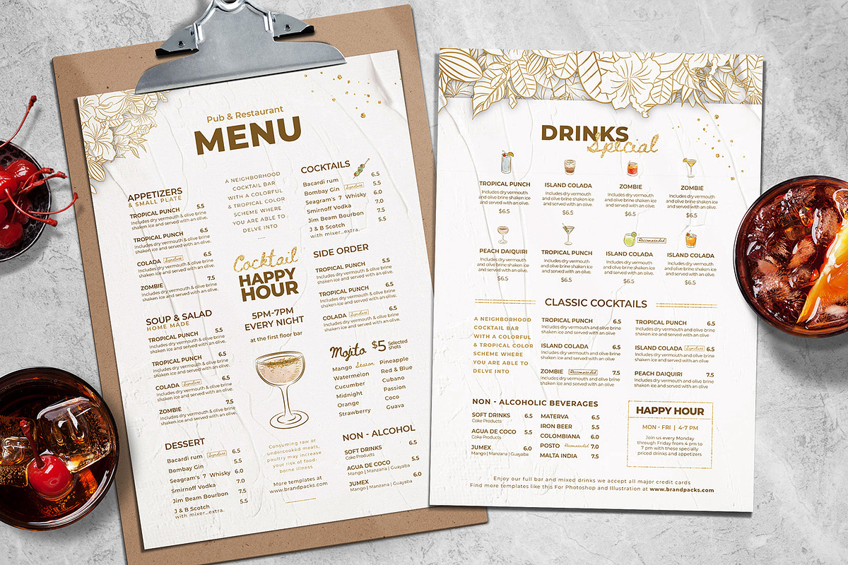 Cocktail Menu/Flyer in Flyer Templates - product preview 8