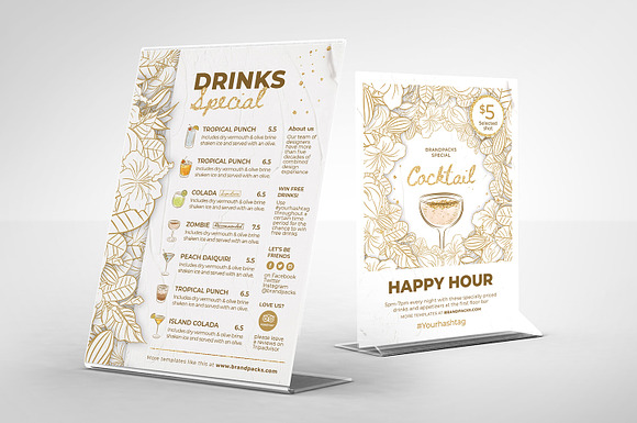Cocktail Menu/Flyer in Flyer Templates - product preview 4