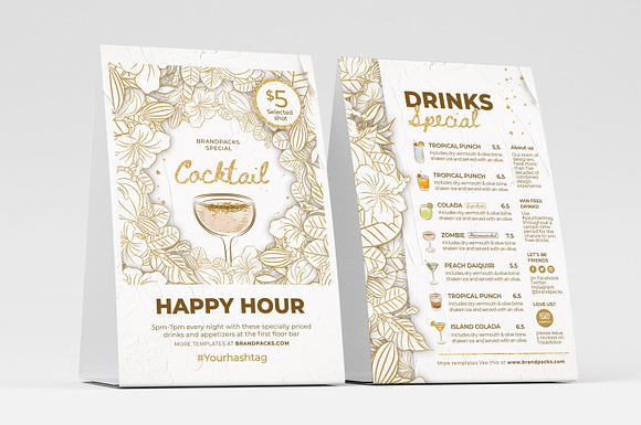 Cocktail Menu/Flyer in Flyer Templates - product preview 5