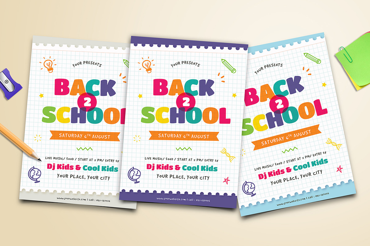 Back To School Event Flyer in Flyer Templates - product preview 8