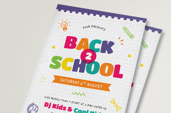Back To School Event Flyer in Flyer Templates - product preview 1