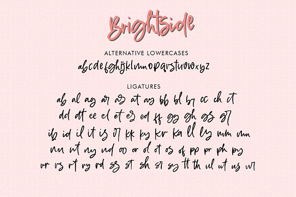 Brightside - Handwritten Brush Font in Script Fonts - product preview 9