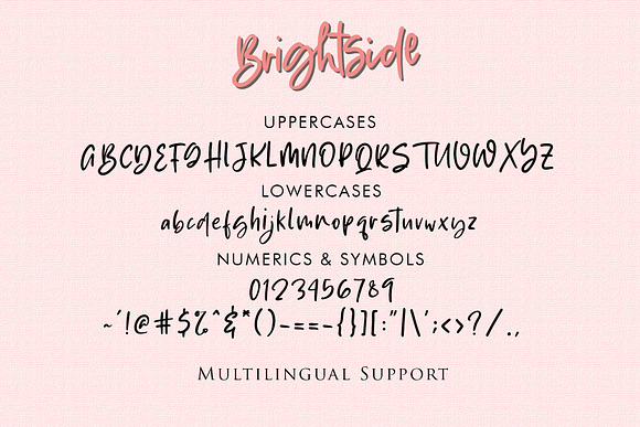 Brightside - Handwritten Brush Font in Script Fonts - product preview 10