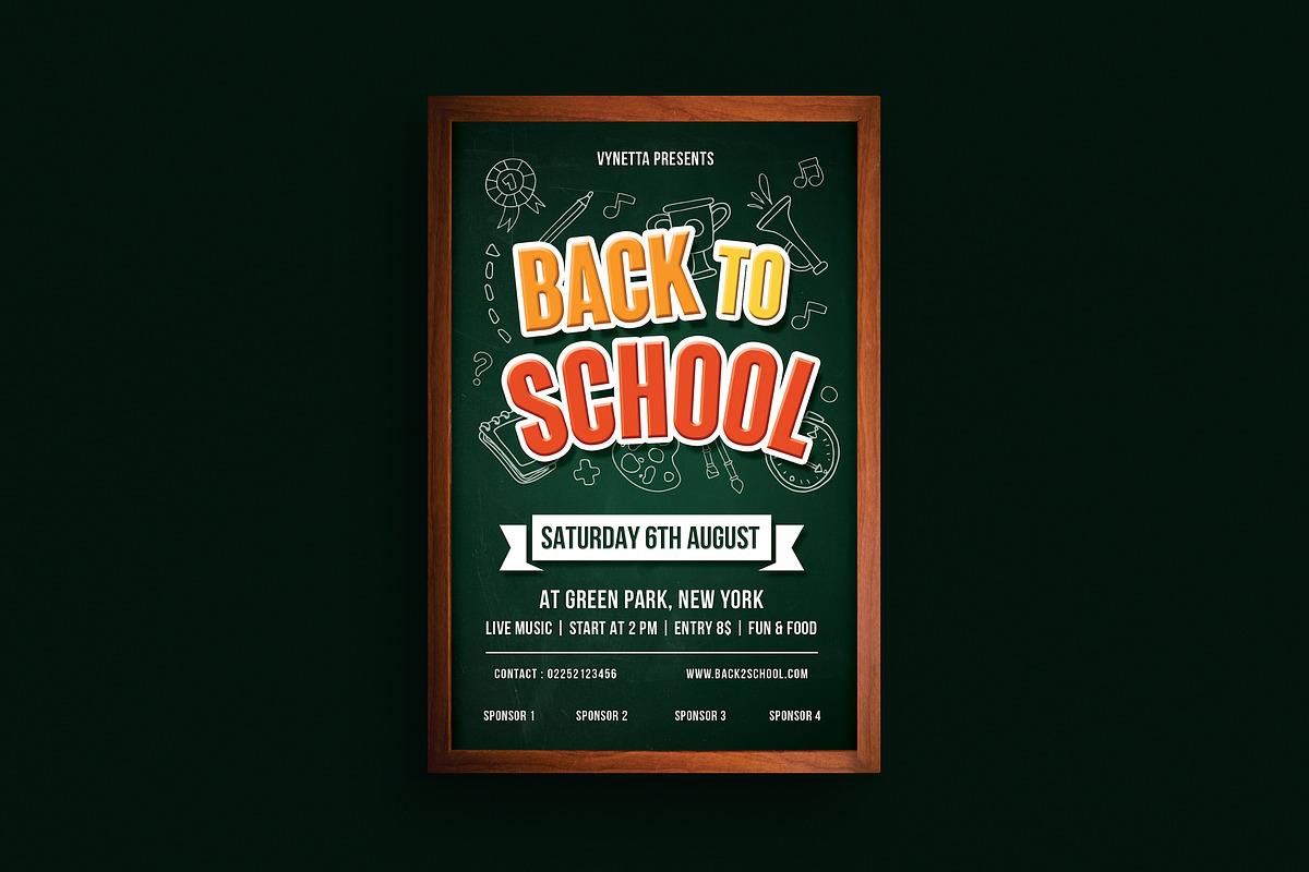 Back To School Event Flyer in Flyer Templates - product preview 8