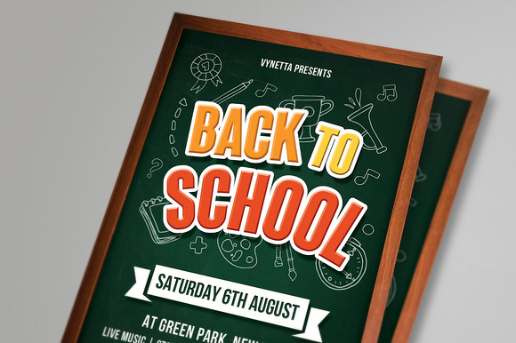 Back To School Event Flyer in Flyer Templates - product preview 1