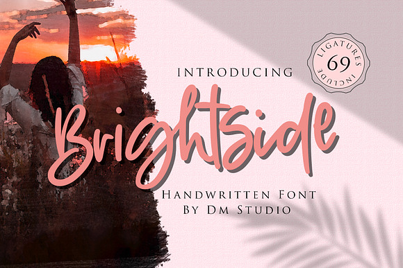 Brightside - Handwritten Brush Font in Script Fonts - product preview 11