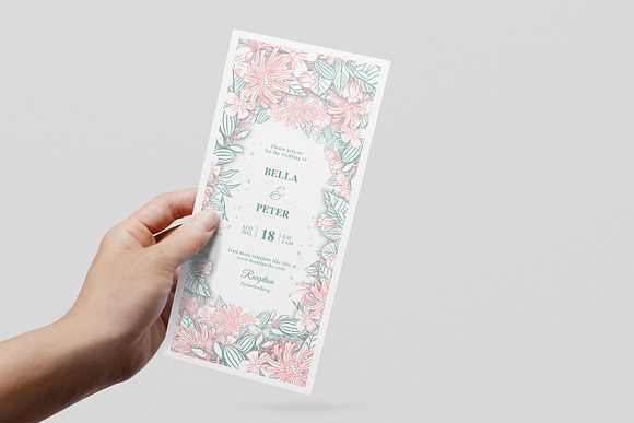 Modern Floral Wedding Templates in Wedding Templates - product preview 6
