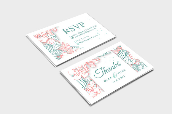 Modern Floral Wedding Templates in Wedding Templates - product preview 7