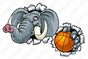 Elephant Basketball Ball Sports