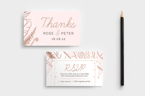 Rose Gold Wedding Templates in Wedding Templates - product preview 4