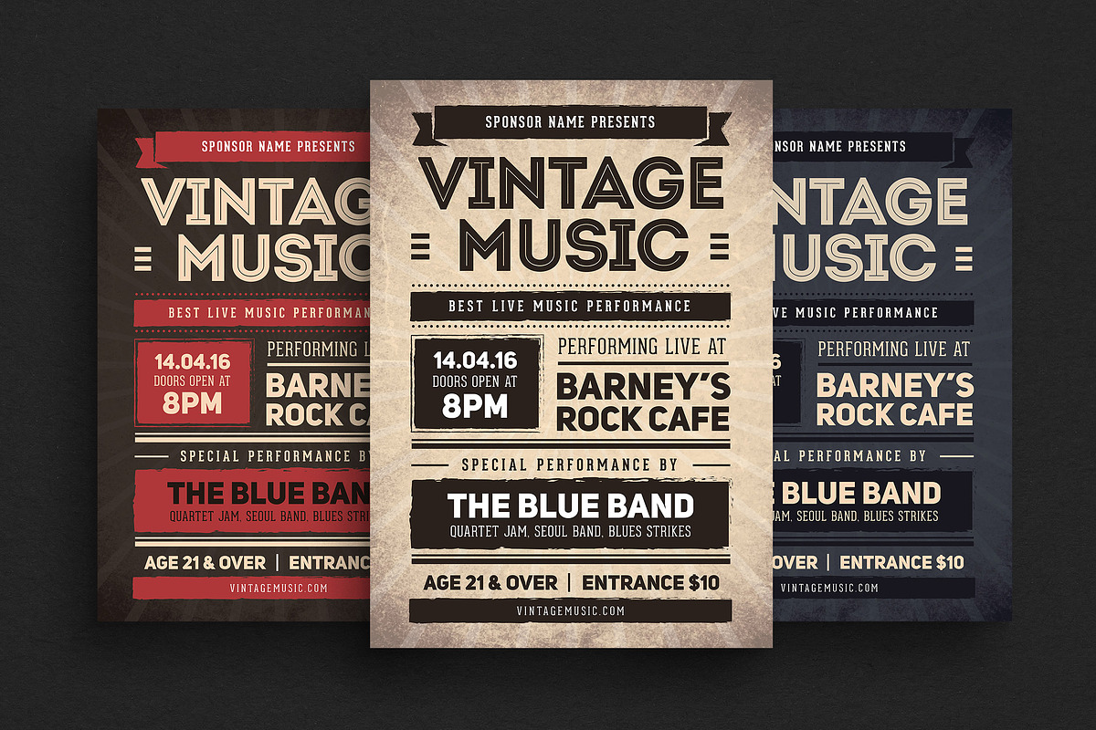 Vintage Music Flyer in Flyer Templates - product preview 8