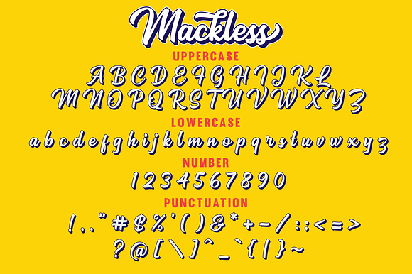 Mackless | Layered Script Font in Display Fonts - product preview 13