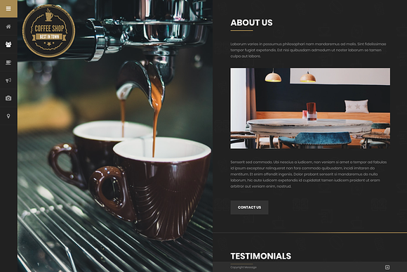 Coffee Shop - WordPress Theme in WordPress Business Themes - product preview 2