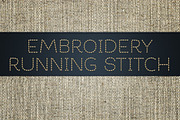 Embroidery Running Stitch