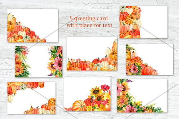 Autumn harvest, watercolor in Illustrations - product preview 3