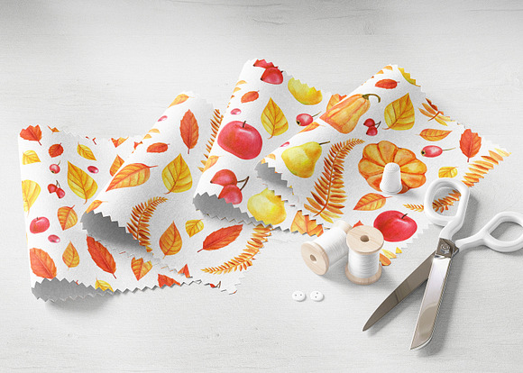 Autumn harvest, watercolor in Illustrations - product preview 6