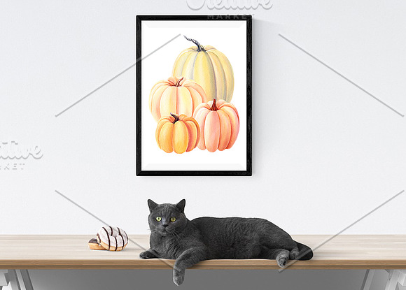 Autumn harvest, watercolor in Illustrations - product preview 7