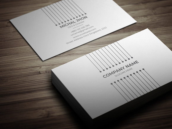 Modern & Minimalist Business Card in Business Card Templates - product preview 1