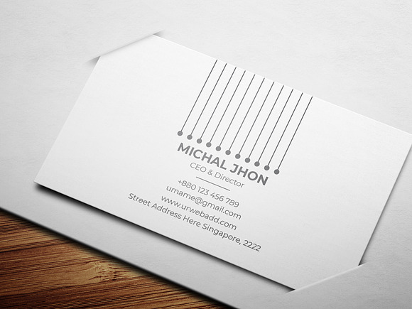 Modern & Minimalist Business Card in Business Card Templates - product preview 2