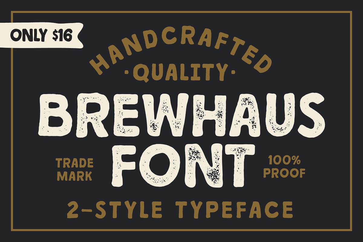 BREWHAUS: A Vintage Handcrafted Font in Sans-Serif Fonts - product preview 8