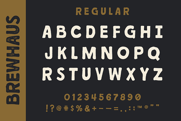 BREWHAUS: A Vintage Handcrafted Font in Sans-Serif Fonts - product preview 1