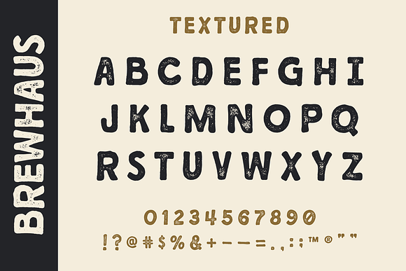 BREWHAUS: A Vintage Handcrafted Font in Sans-Serif Fonts - product preview 2