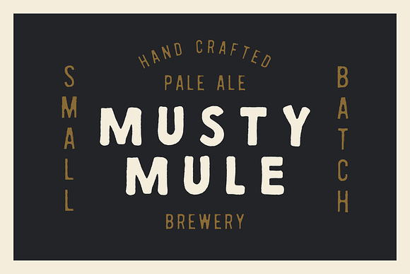 BREWHAUS: A Vintage Handcrafted Font in Sans-Serif Fonts - product preview 5