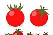 Cherry tomatoes icon. Vector