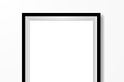 Realistic picture frame. Vector