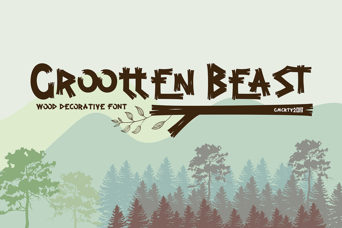 Grootten Beast in Display Fonts - product preview 8