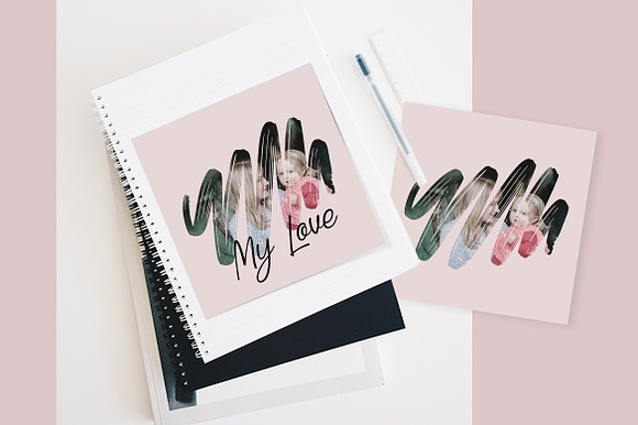 Brush Strokes Photo Templates in Instagram Templates - product preview 4