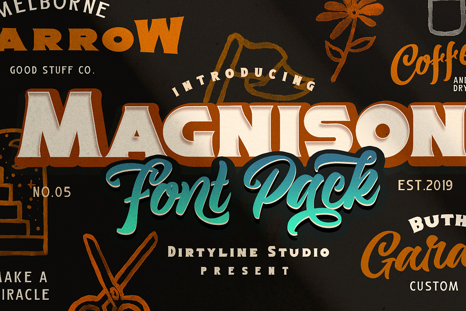 Magnison Font Pack + Bonus in Display Fonts - product preview 8