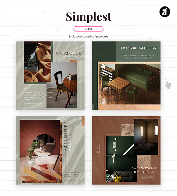 Simplest social media templates in Instagram Templates - product preview 1