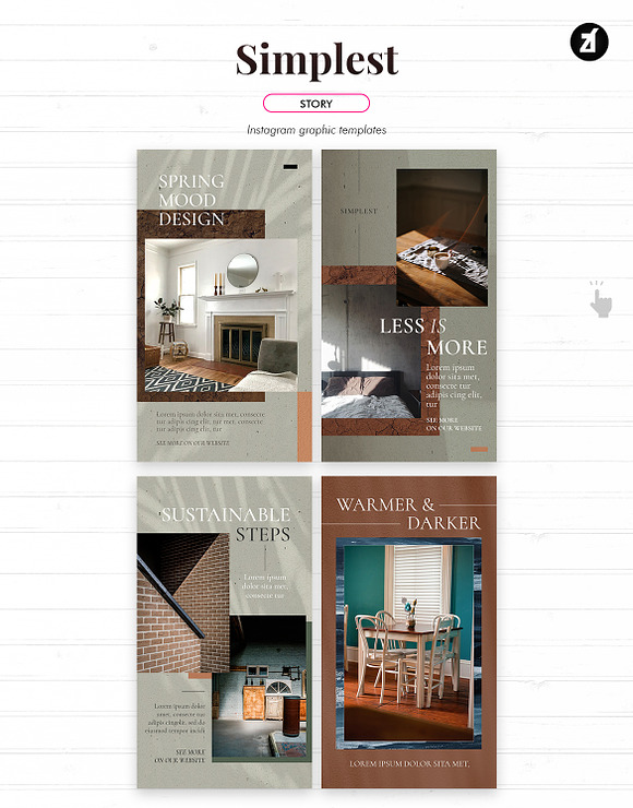 Simplest social media templates in Instagram Templates - product preview 6
