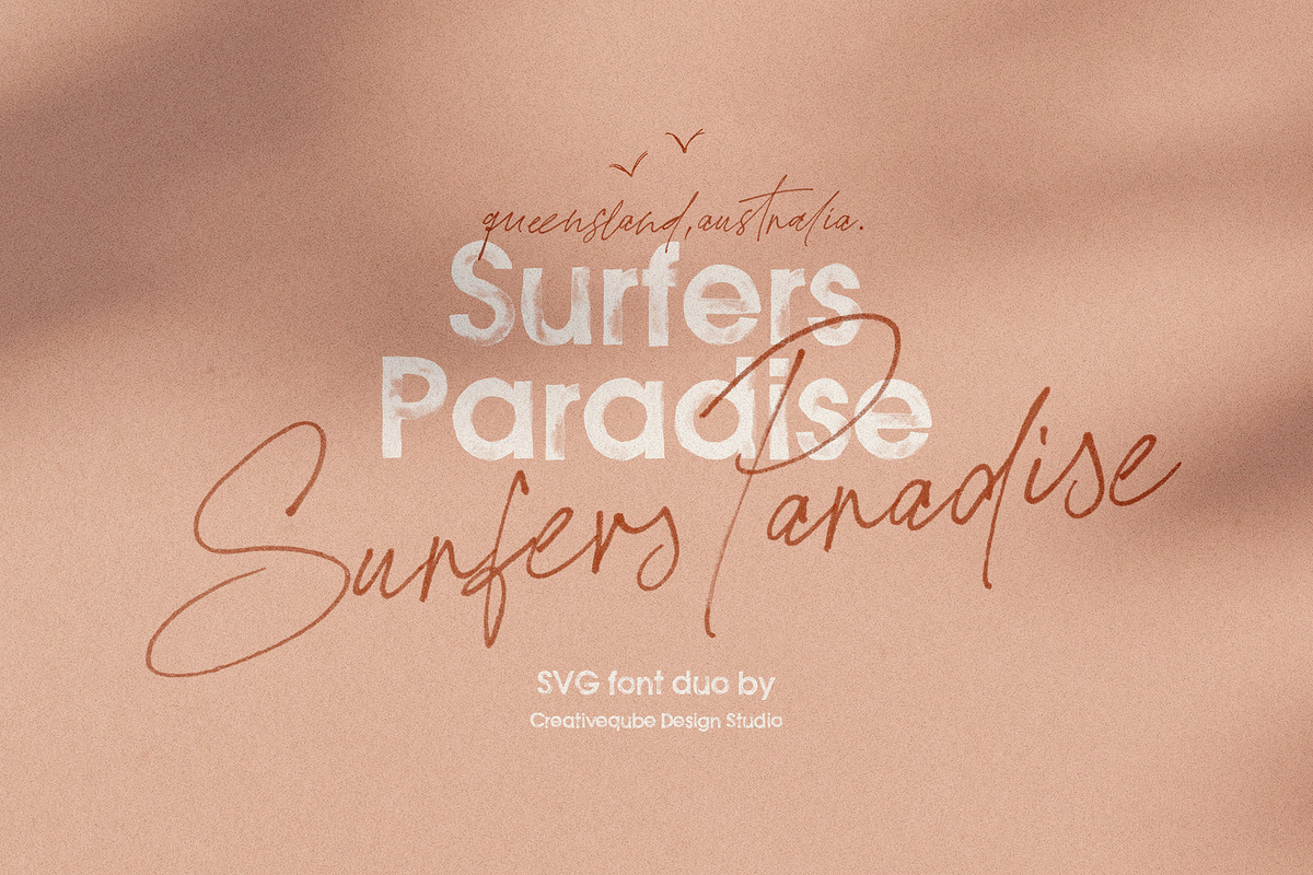 Surfers Paradise SVG Font Duo in Script Fonts - product preview 8