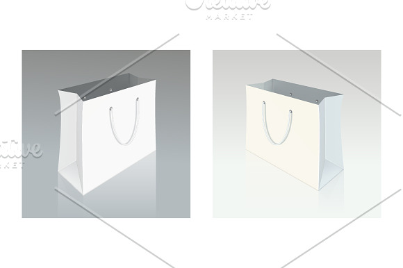Paper shopping bag with shadow in Product Mockups - product preview 1