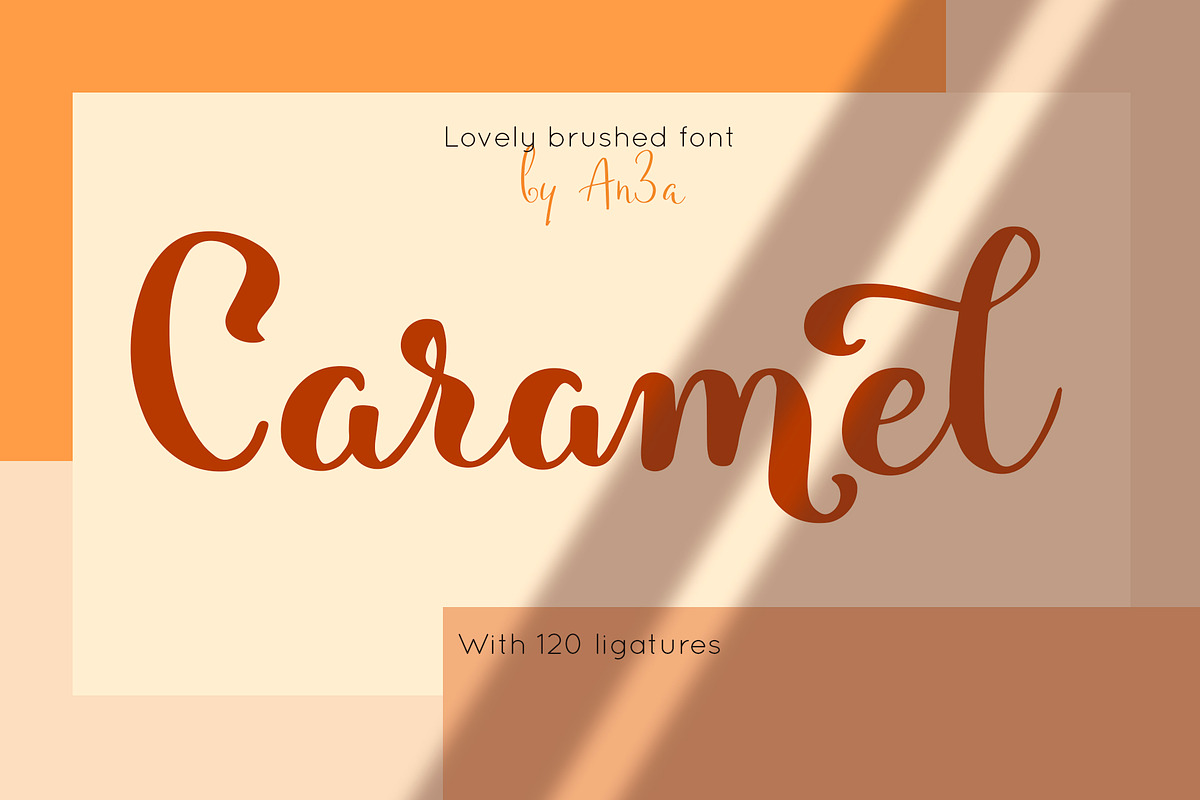 Caramel - lovely brushed font in Script Fonts - product preview 8