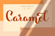Caramel - lovely brushed font